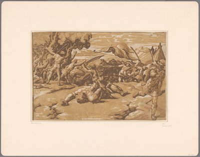 David décapite Goliath - Ugo da Carpi