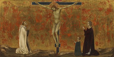 Christ crucifié avec donateurs - Ugolino di Nerio