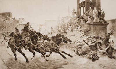 Course de chars romains, illustration de 