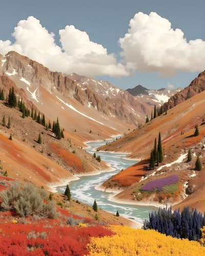 Une vallée fluviale de montagne pleine de vie - Uma Gokhale