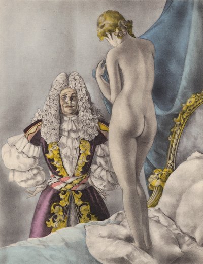 Brunelleschi illustration for Contes et Nouvelles de La Fontaine (colour litho) - Umberto (after) Brunelleschi