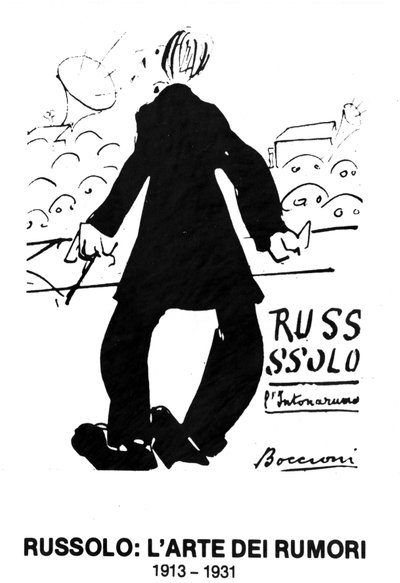 Couverture du livre pour le concert futuriste de Russolo « L