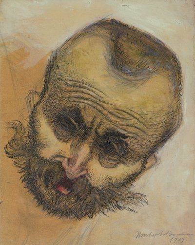 Étude de tête, 1909 - Umberto Boccioni