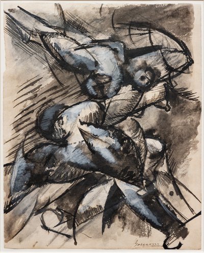 Je veux voir les formes humaines en mouvement (décomposition dynamique) - Umberto Boccioni