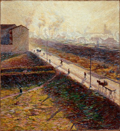 Matin ou « La route de banlieue au petit matin » - Umberto Boccioni