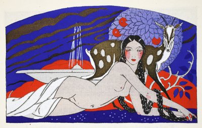 La fille aux longues tresses - Umberto Brunelleschi