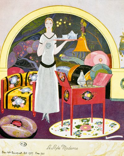 Scène de style moderne, décor théâtral - Umberto Brunelleschi