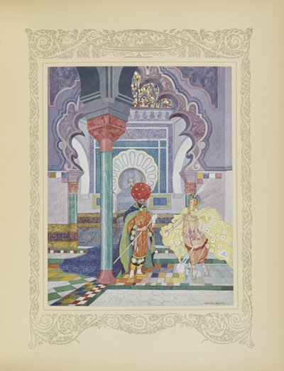 Le prince féerique donna trois quenouilles enchantées, illustration de 