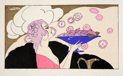 Femme tenant un bol de figues - Umberto Brunelleschi