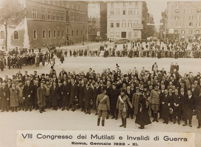 "VIIIe Congrès des mutilés et invalides de guerre - Rome, janvier 1933 - 11" - Umberto Palleschi