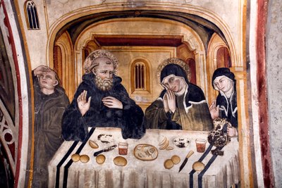 Dernière Conversation entre Saint Benoît et Sainte Scholastique, École Ombrienne - Umbrian School