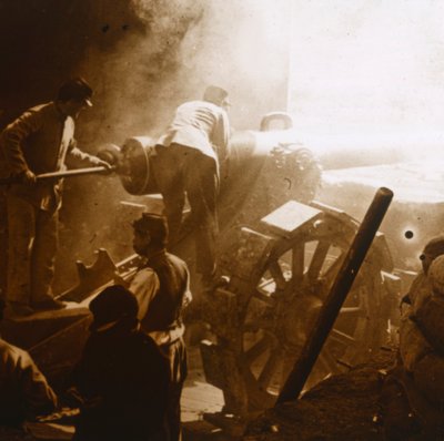 155 canons en action, Arras, nord de la France, 1915 - Unbekannt