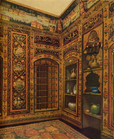 Salle ancienne avec panneaux du 16ème-17ème siècle de Damas, 1913 - Unbekannt