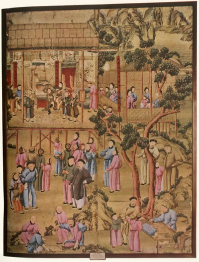 Papier peint chinois du XVIIIe siècle dans le style de la dynastie Qing, 1934 - Unbekannt