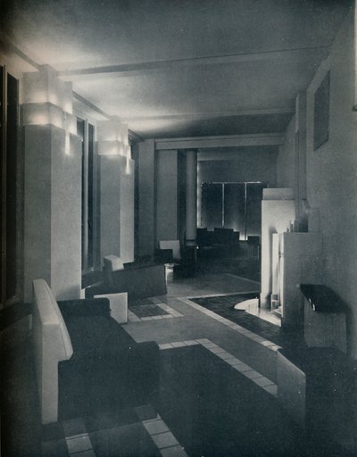 Intérieur des années 1930 avec éclairage contemporain - Unbekannt