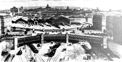 Gare Saint-Lazare à Paris en 1900 - Unbekannt