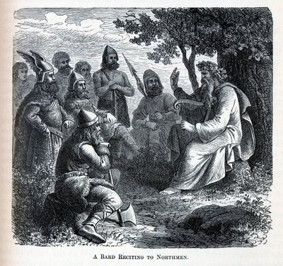 Un barde récitant aux Northmen, 1882 - Unbekannt