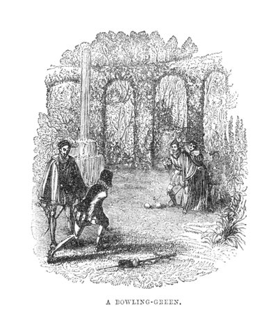 Un terrain de bowling, vers 1870 - Unbekannt