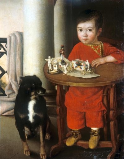 Un garçon avec des jouets - Unbekannt