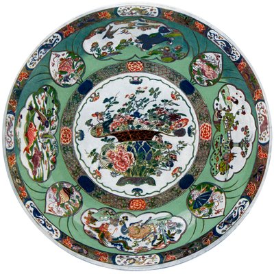 Plat en porcelaine chinoise de la période Kang-he, 17ème siècle - Unbekannt