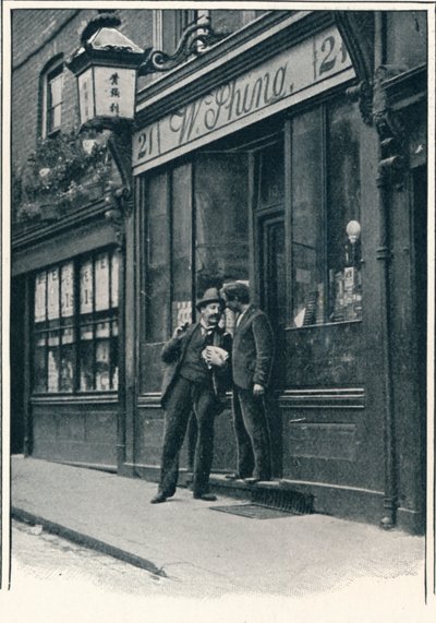 Boutique chinoise, Limehouse, Londres, vers 1900 1901 - Unbekannt