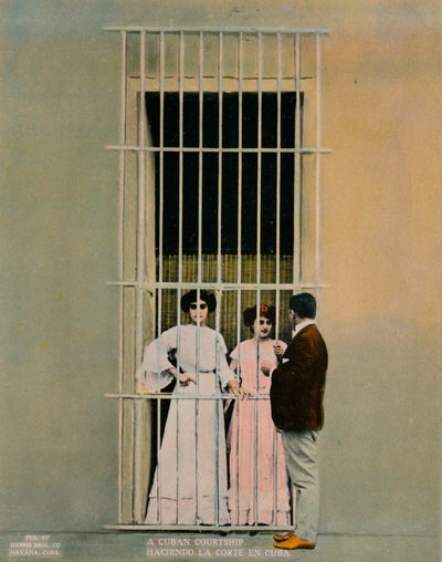 Une cour amoureuse cubaine, vers 1920 - Unbekannt