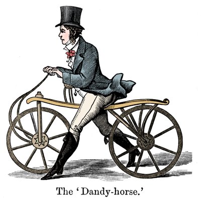 Un Dandy-Horse ou Draisienne du type à la mode vers 1820 - Unbekannt