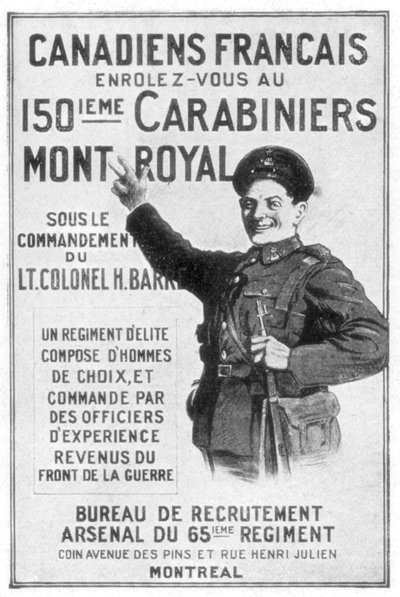 Affiche de recrutement de l