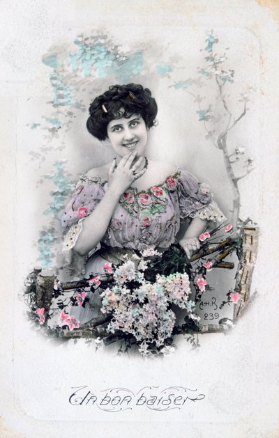 Un bon baiser, carte postale française, vers 1900 - Unbekannt