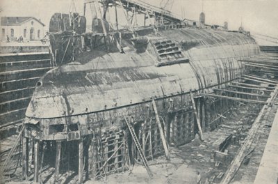 Un grand exploit partiellement accompli. Le Leonardo da Vinci au repos dans une cale sèche, 1936 - Unbekannt