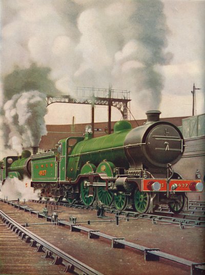Un train express lourd quittant Kings Cross, L.N.E.B. - Unbekannt
