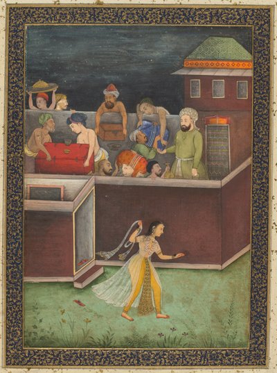 Une maison cambriolée la nuit, vers 1700 - Unbekannt