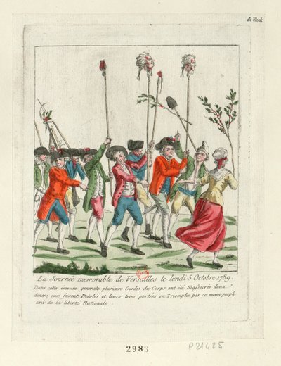 Une journée mémorable à Versailles, 1789 - Unbekannt