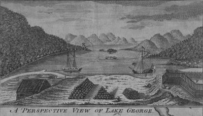 Vue en perspective du lac George, vers 18ème siècle - Unbekannt