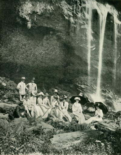Pique-nique aux chutes de Maracas, Trinidad, avec Sir A. Moloney et son groupe, 1902 - Unbekannt