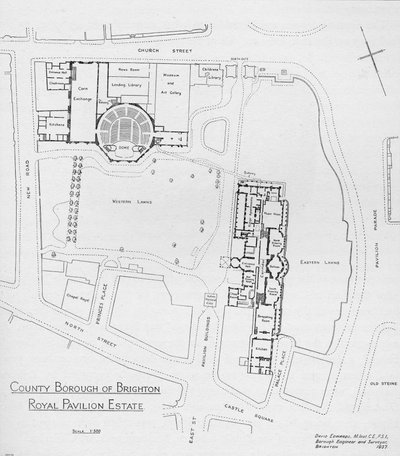 Plan du domaine du Pavillon tel qu