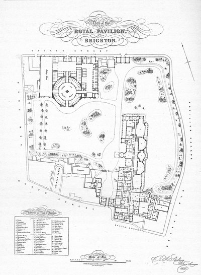 Plan du domaine du Pavillon tel qu