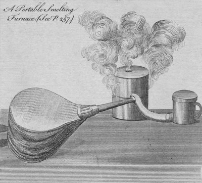 Un fourneau de fusion portable, 1761 - Unbekannt