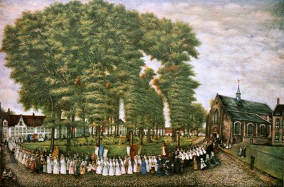 Une procession à Bruges à la fin du 19e siècle - Unbekannt