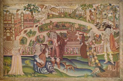 Une rare image en petit point de la période de Charles Ier, 17ème siècle, 1936 - Unbekannt