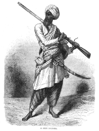 Un soldat sikh, vers 1880 - Unbekannt