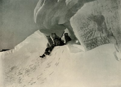 Une corniche de neige, vers 1908 - Unbekannt