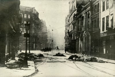 Une rue à Lille, 1919 - Unbekannt