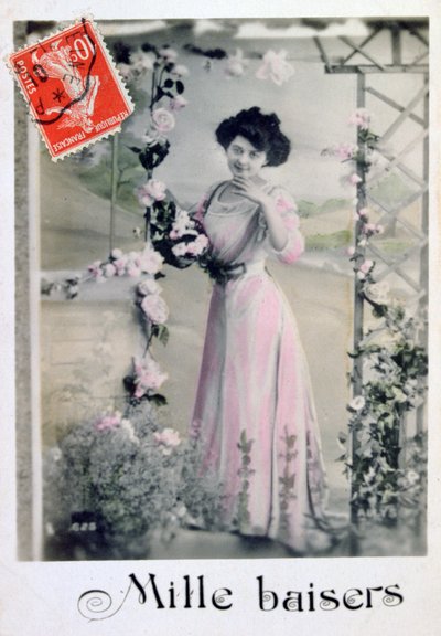 Mille baisers, carte postale française - Unbekannt