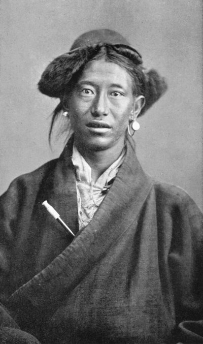 Une femme tibétaine, vers 1910 - Unbekannt