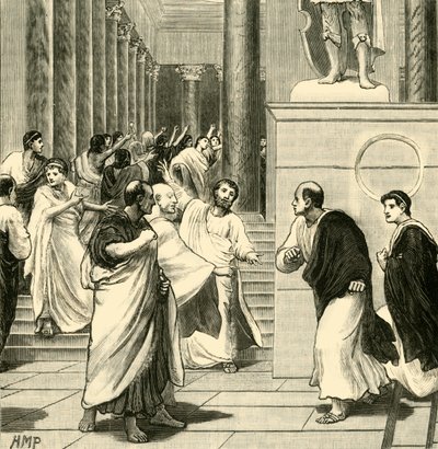 Une émeute au Forum de Rome, 1890 - Unbekannt