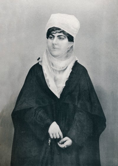 Une dame turque en costume extérieur, 1912 - Unbekannt