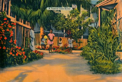 Une scène typique de ruelle, vers les années 1940 - Unbekannt