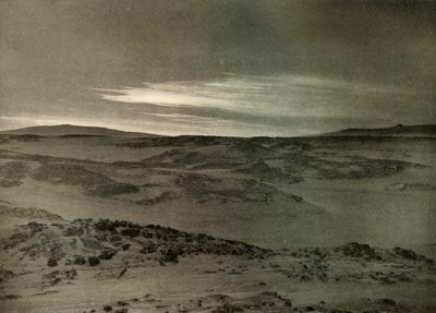 Vue vers le nord, vers le soleil couchant, en mars, vers 1908, 1909 - Unbekannt