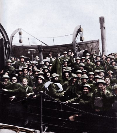 Un bateau de soldats sauvés de Dunkerque, 1940, 1945 - Unbekannt